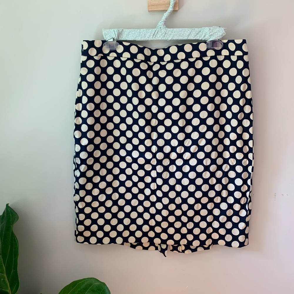 J. Crew polka dot “The Pencil Skirt”